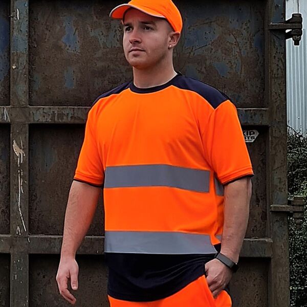 Yoko Yoko Hi-Vis Two Tone T-Shirt YK013 Yoko Hi-Vis Two Tone T-Shirt Thumbnail