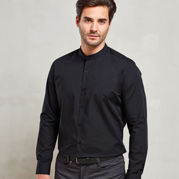 Premier Premier Long Sleeve Grandad Shirt PR258 Premier Long Sleeve Grandad Shirt Thumbnail