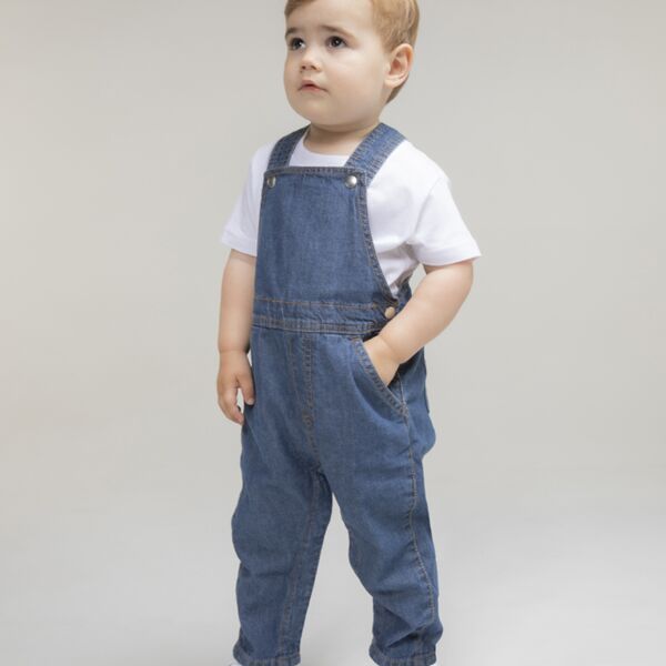 Larkwood Larkwood Kids Denim Dungarees LW700 Larkwood Kids Denim Dungarees Thumbnail