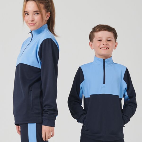Finden & Hales Finden + Hales Kids 1/4 Zip Tracksuit Top LV875 Finden + Hales Kids 1/4 Zip Tracksuit Top Thumbnail