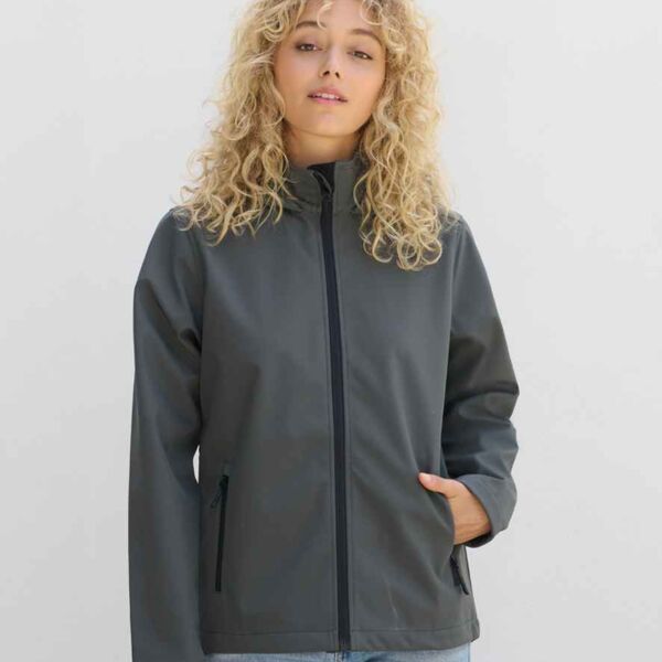 SOL'S SOL'S Ladies Race Hooded Soft Shell Jacket 04448 SOL'S Ladies Race Hooded Soft Shell Jacket Thumbnail