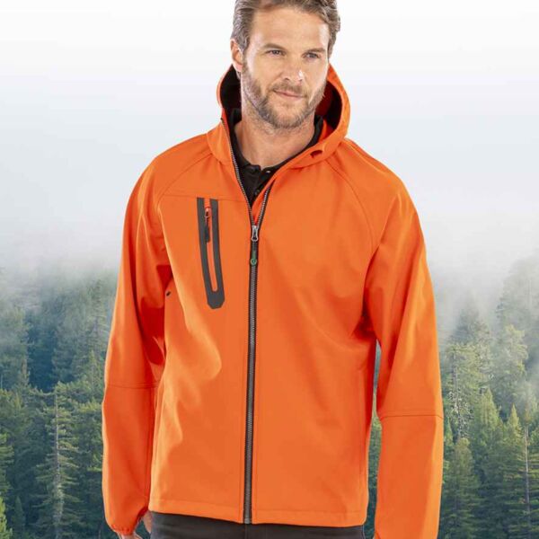 Result Genuine Recycled Result Recycled Three Layer Printable Hooded Soft Shell Jacket RS909 Result Recycled Three Layer Printable Hooded Soft Shell Jacket Thumbnail