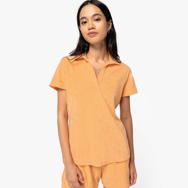Native Spirit Native Spirit Ladies Terry Towel Polo Shirt NS228 Native Spirit Ladies Terry Towel Polo Shirt Thumbnail