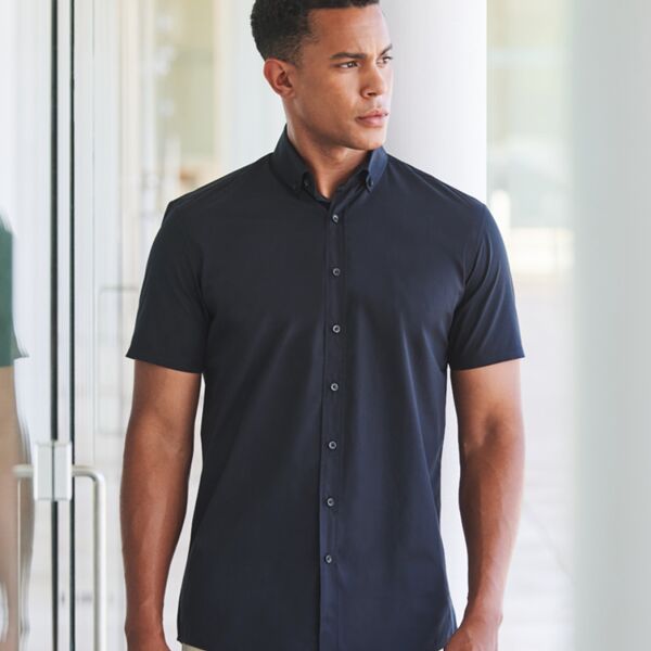 Henbury Henbury Short Sleeved Cotton Feel Coolplus® Shirt H588 Henbury Short Sleeved Cotton Feel Coolplus® Shirt Thumbnail