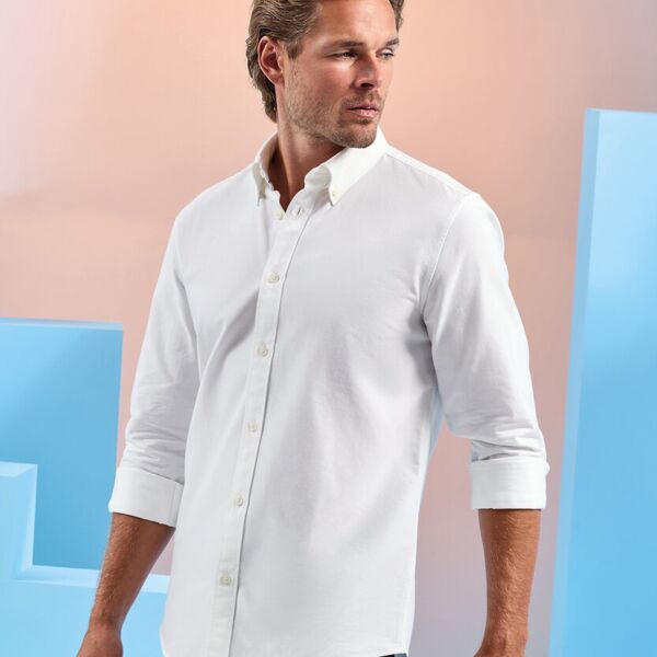 Asquith & Fox Men’s cotton long sleeve Oxford shirt AQ039 Men’s cotton long sleeve Oxford shirt Thumbnail