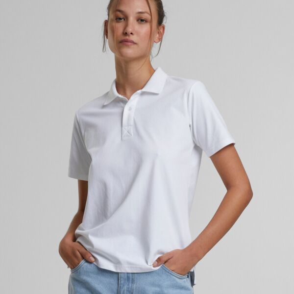 Build Your Brand Women’s Sorona polo tee BY368 Women’s Sorona polo tee Thumbnail