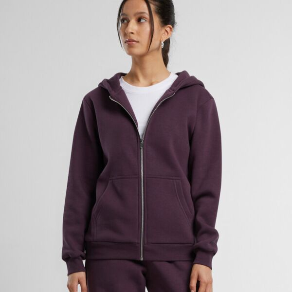 Build Your Brand Women’s fluffy zip hoodie BY290 Women’s fluffy zip hoodie Thumbnail