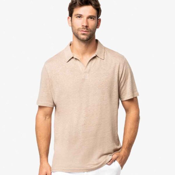 Spasso Spasso Linen Polo Shirt SP220 Spasso Linen Polo Shirt Thumbnail