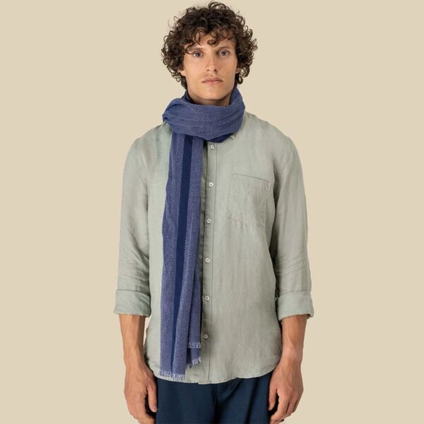 Spasso Blue Dotted Scarf Thumbnail