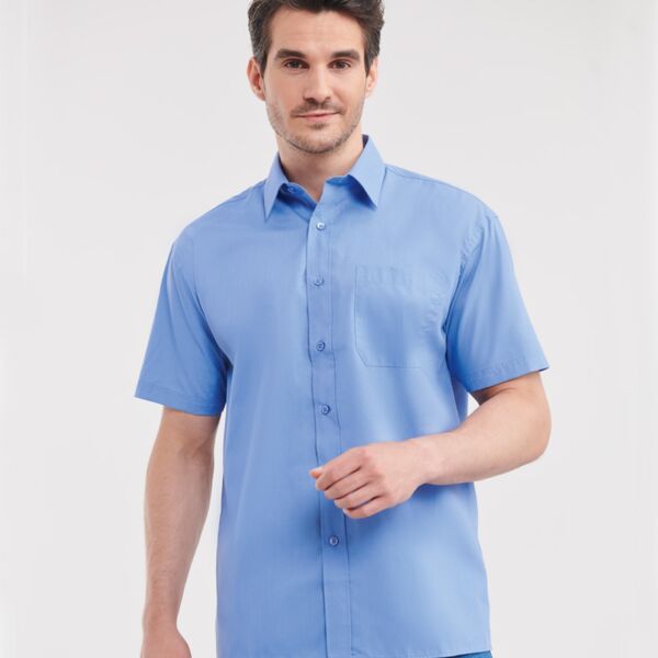 Russell Collection Russell Collection Short Sleeve Easy Care Poplin Shirt 935M Russell Collection Short Sleeve Easy Care Poplin Shirt Thumbnail
