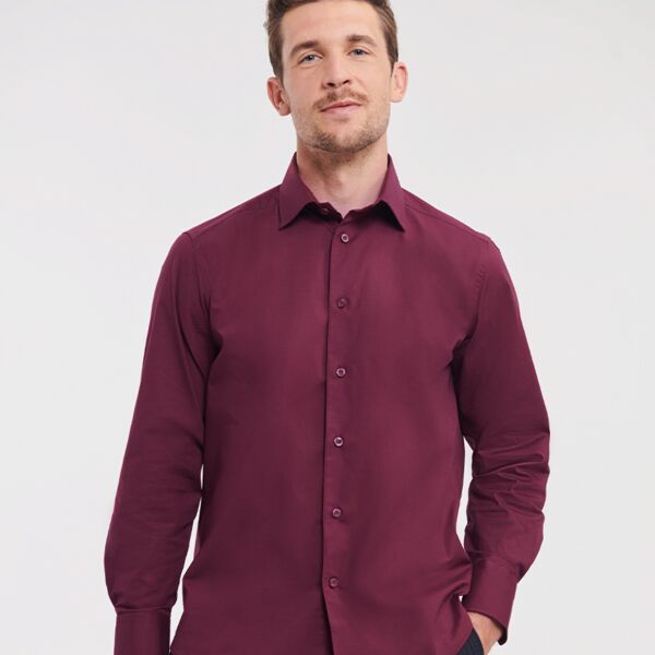 Russell Collection Russell Collection Long Sleeve Easy Care Fitted Shirt 946M Russell Collection Long Sleeve Easy Care Fitted Shirt Thumbnail