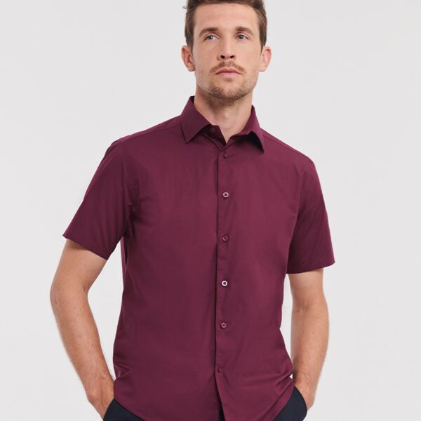 Russell Collection Russell Collection Short Sleeve Easy Care Fitted Shirt 947M Russell Collection Short Sleeve Easy Care Fitted Shirt Thumbnail