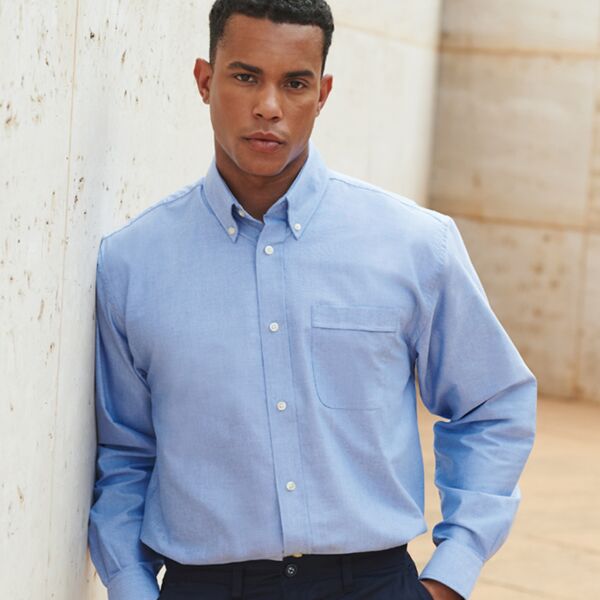 Henbury Henbury Long Sleeve Classic Oxford Shirt H510 Henbury Long Sleeve Classic Oxford Shirt Thumbnail