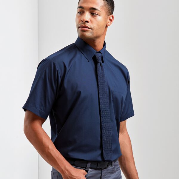 Premier Premier Short Sleeve Poplin Shirt PR202 Premier Short Sleeve Poplin Shirt Thumbnail