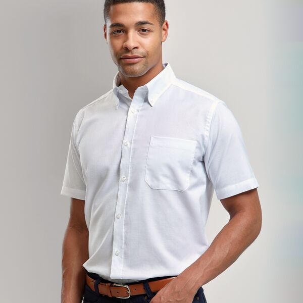 Premier Premier Signature Short Sleeve Oxford Shirt PR236 Premier Signature Short Sleeve Oxford Shirt Thumbnail