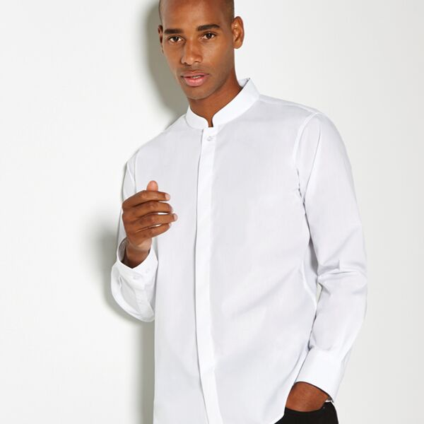 Kustom Kit Kustom Kit Long Sleeve Tailored Mandarin Collar Shirt K161 Kustom Kit Long Sleeve Tailored Mandarin Collar Shirt Thumbnail