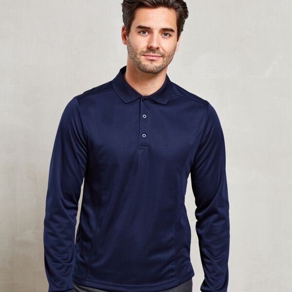 Premier Premier Long Sleeve Coolchecker® Piqué Polo Shirt PR617 Premier Long Sleeve Coolchecker® Piqué Polo Shirt Thumbnail