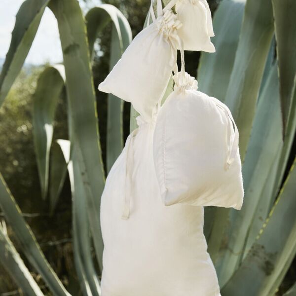 Westford Mill Organic cotton drawcord bag WM118 Organic cotton drawcord bag Thumbnail