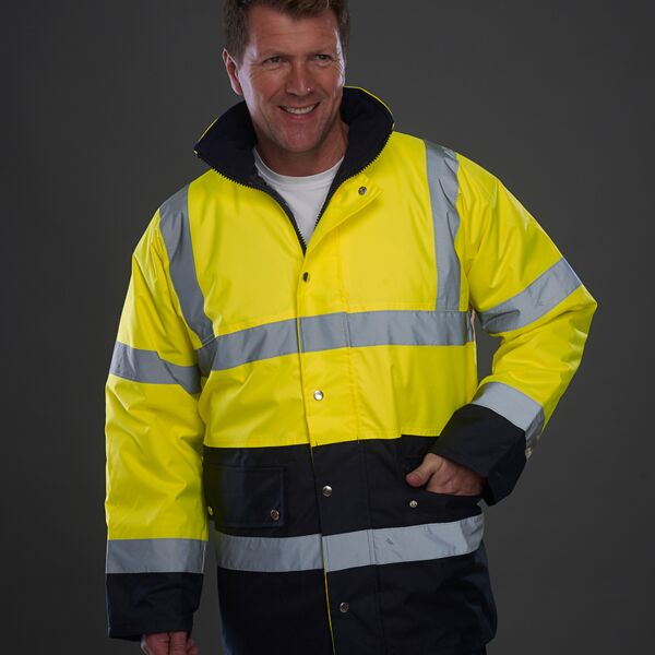 Yoko Yoko Hi-Vis Two Tone Motorway Jacket YK204 Yoko Hi-Vis Two Tone Motorway Jacket Thumbnail
