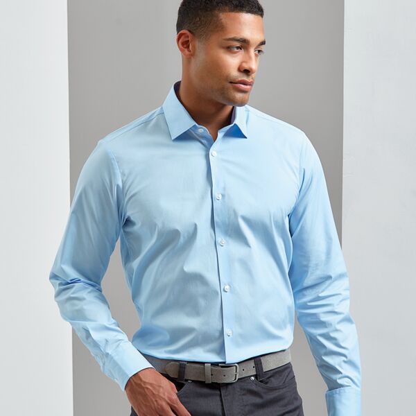 Premier Premier Long Sleeve Stretch Fit Poplin Shirt PR244 Premier Long Sleeve Stretch Fit Poplin Shirt Thumbnail