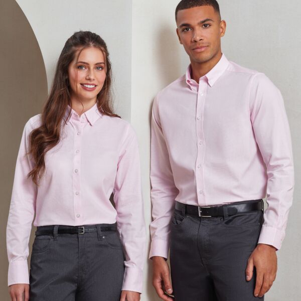 Premier Premier Ladies Long Sleeve Striped Oxford Shirt PR338 Premier Ladies Long Sleeve Striped Oxford Shirt Thumbnail