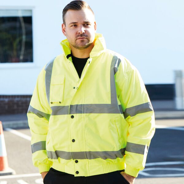 Warrior Warrior Hi-Vis Bomber Jacket WR023 Warrior Hi-Vis Bomber Jacket Thumbnail