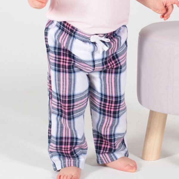Larkwood Larkwood Baby/Toddler Tartan Lounge Pants LW83T Larkwood Baby/Toddler Tartan Lounge Pants Thumbnail