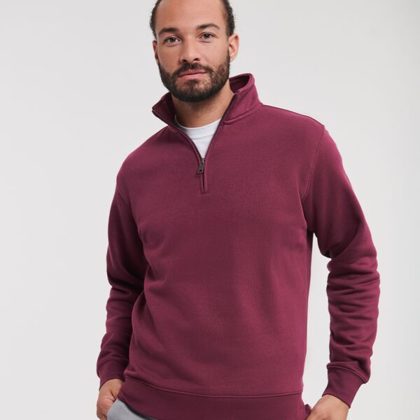 Russell Russell Authentic Zip Neck Sweatshirt 270M Russell Authentic Zip Neck Sweatshirt Thumbnail