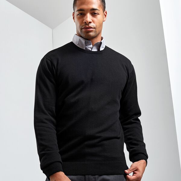 Premier Premier Cotton Rich Crew Neck Sweater PR692 Premier Cotton Rich Crew Neck Sweater Thumbnail