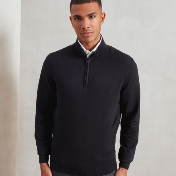 Premier Premier Zip Neck Sweater PR695 Premier Zip Neck Sweater Thumbnail