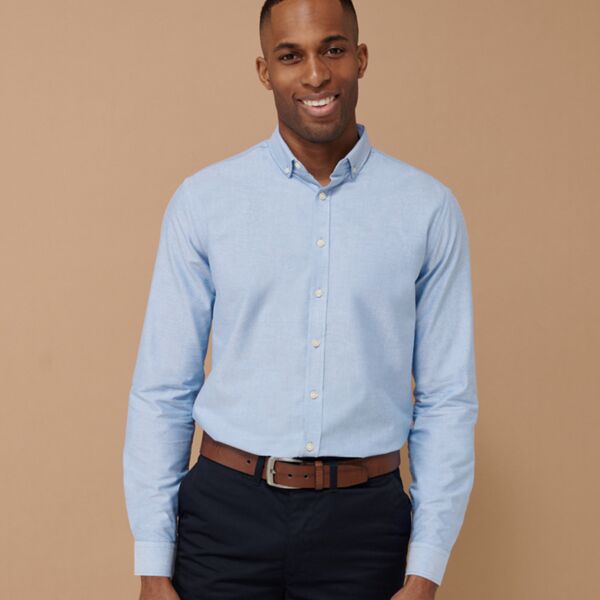 Henbury Henbury Modern Long Sleeve Regular Fit Oxford Shirt H512R Henbury Modern Long Sleeve Regular Fit Oxford Shirt Thumbnail