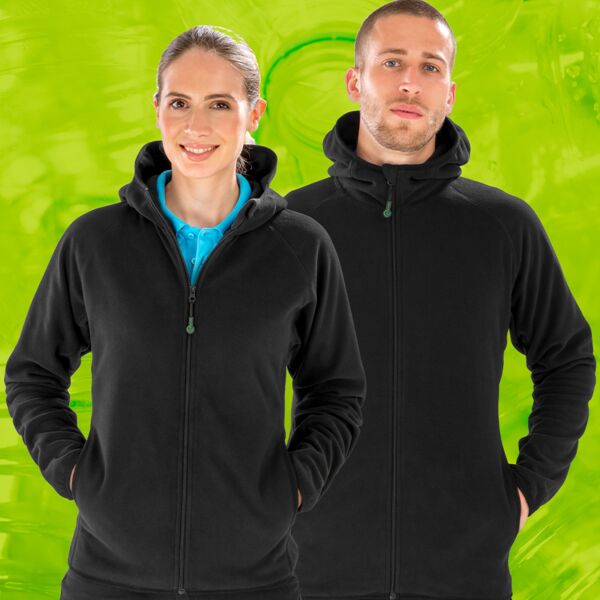 Result Genuine Recycled Result Genuine Recycled Hooded Micro Fleece Jacket RS906 Result Genuine Recycled Hooded Micro Fleece Jacket Thumbnail