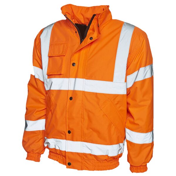 Uneek Hi Vis Bomber Jacket UC804 Hi Vis Bomber Jacket Thumbnail