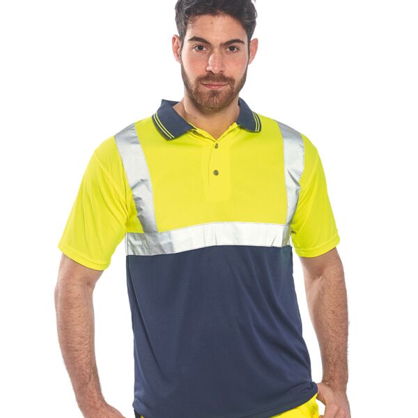 Portwest Portwest Hi-Vis Two Tone Polo Shirt PW062 Portwest Hi-Vis Two Tone Polo Shirt Thumbnail