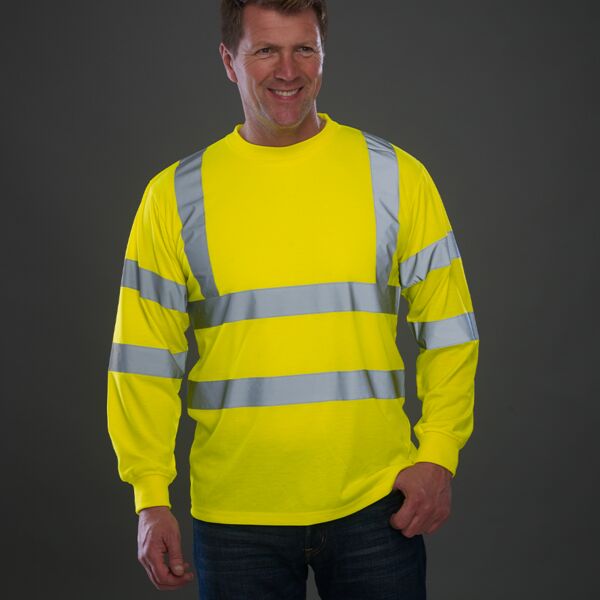 Yoko Yoko Hi-Vis Long Sleeve T-Shirt YK012 Yoko Hi-Vis Long Sleeve T-Shirt Thumbnail