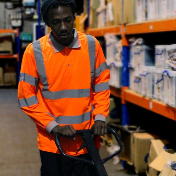 Warrior Warrior Hi-Vis Long Sleeve Polo Shirt WR013 Warrior Hi-Vis Long Sleeve Polo Shirt Thumbnail