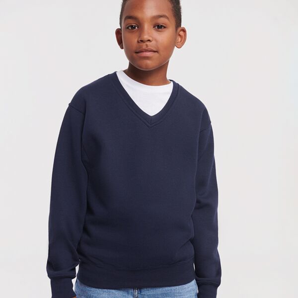 Russell Russell Schoolgear Kids V Neck Sweatshirt 272B Russell Schoolgear Kids V Neck Sweatshirt Thumbnail