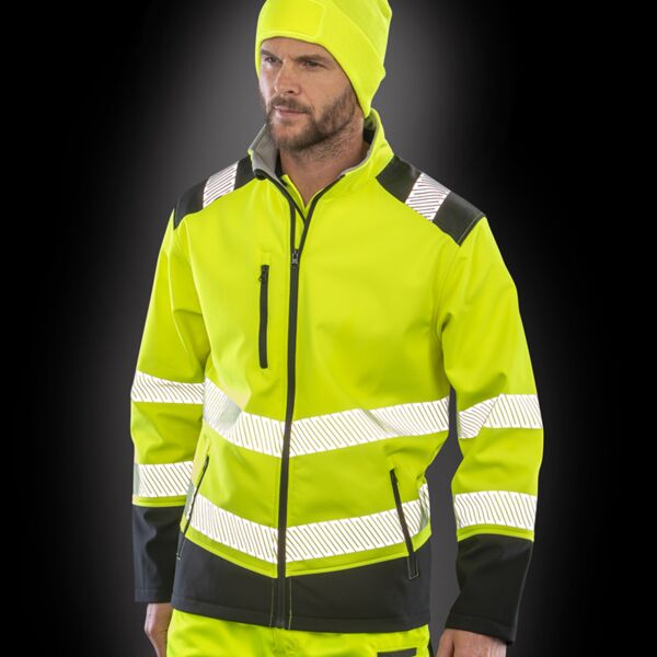 Result Result Safe-Guard Printable Ripstop Safety Soft Shell Jacket RS476 Result Safe-Guard Printable Ripstop Safety Soft Shell Jacket Thumbnail