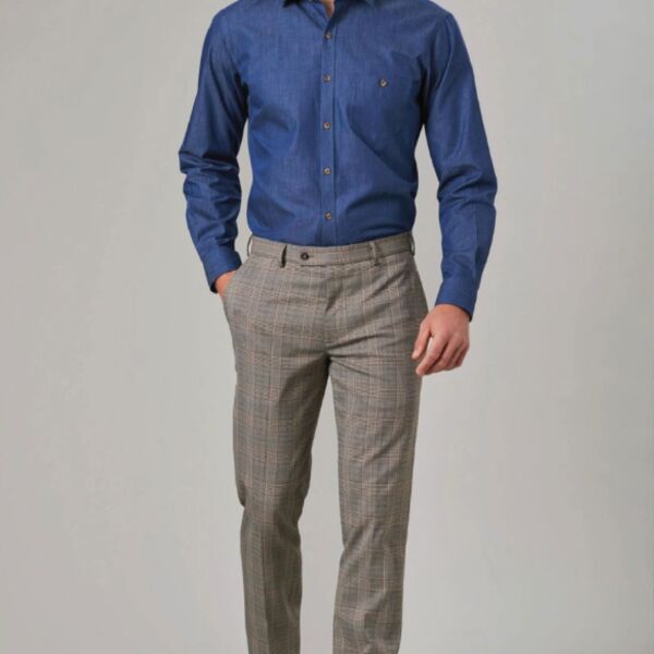 Brook Taverner Fabian Check Trouser 8934 Fabian Check Trouser Thumbnail