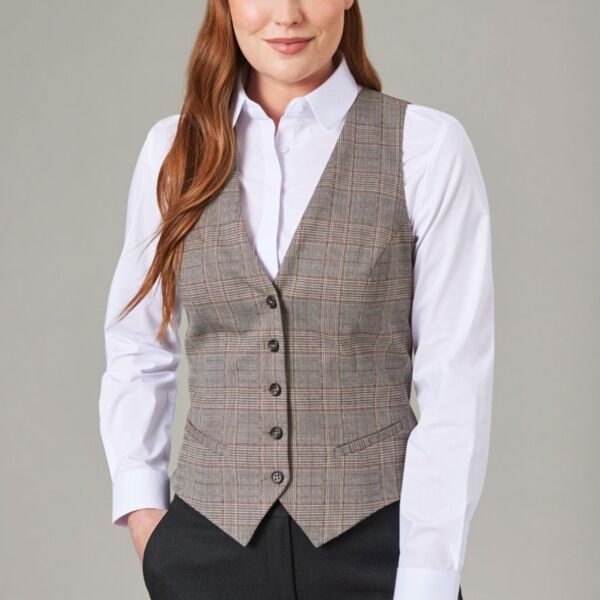 Brook Taverner Olivia Check Waistcoat 2363 Olivia Check Waistcoat Thumbnail