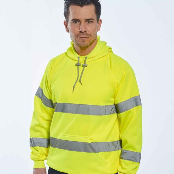 Portwest Hi-Vis Hooded Sweatshirt B304 Hi-Vis Hooded Sweatshirt Thumbnail
